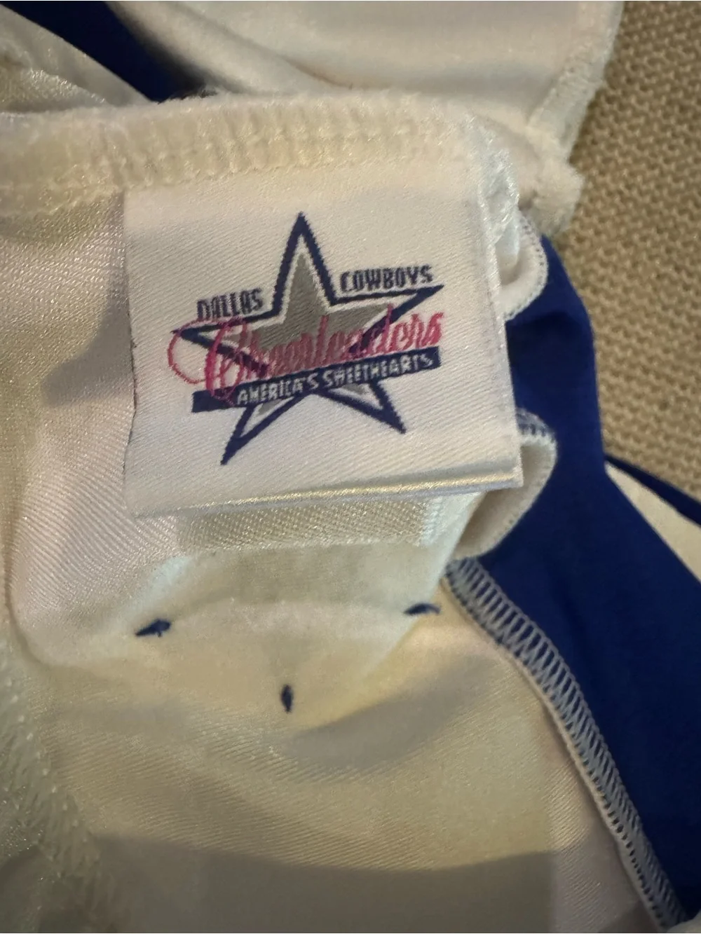 Dallas Cowboys Cheerleader Costume Set Girls XL 2-Piece Uniform